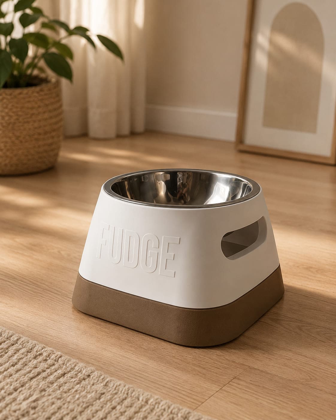 Ergonomic Pet Bowl — Raised design with side handles