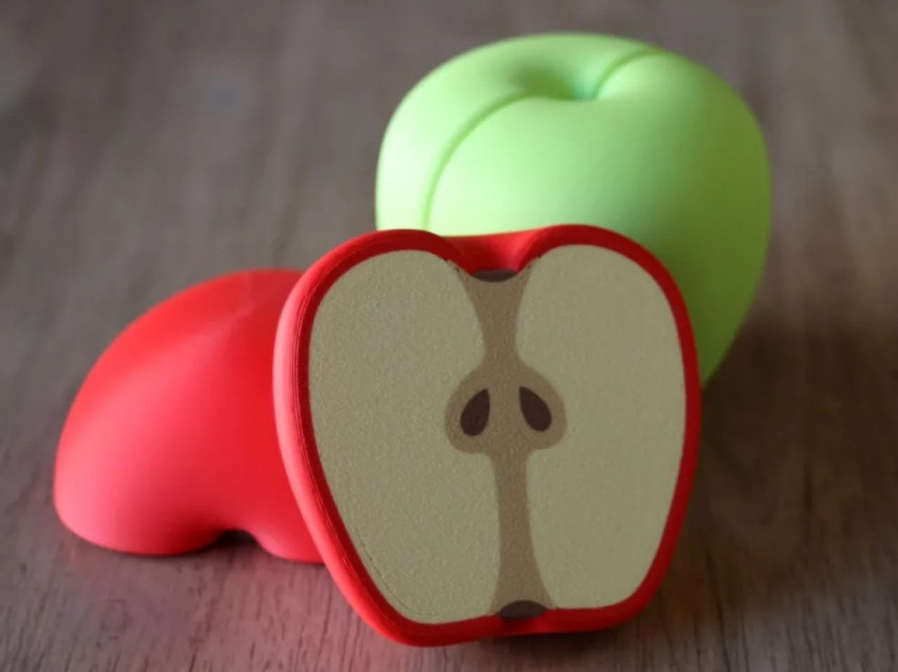 Play Food — Fruit & Vegetables — Red and green apple